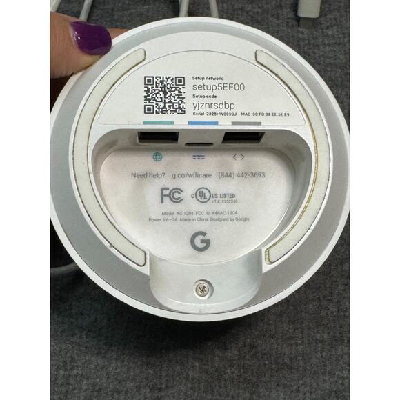 Google WIFI Access Point Router AC-1304 WIFI Google Mesh USB-C Power Cord- 2 Pcs - Picture 5 of 6